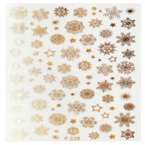 Water Decal - Golden Flakes