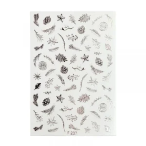 Water Decal - Silver Leafs