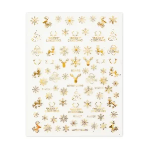 Nail Sticker WG-445 Russian Gold - Christmas