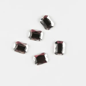 Rhinestone Shaped 10stk - Emerald 8x6mm Clear