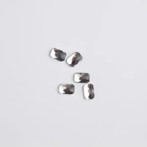 Rhinestone Shaped 10stk - Emerald 4x6mm Clear