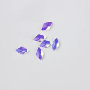 Rhinestone Shaped 10stk - Rhombus 8x5mm Pink AB