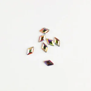 Rhinestone Shaped 10stk - Rhombus 3x5mm Clear AB
