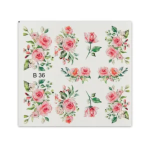 Nail Sticker 3D - B36