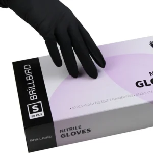 Nitryl gloves black 50stk - S