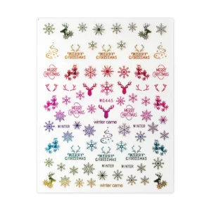 Nail Sticker WG-445 Rainbow - Christmas