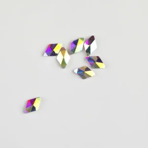 Rhinestone Shaped 10stk - Rhombus 8x5mm Clear AB